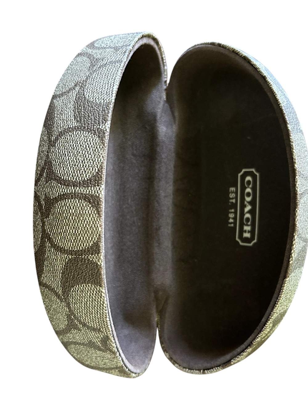 Coach Signature Canvas Glasses Case - Picture 2 of 5